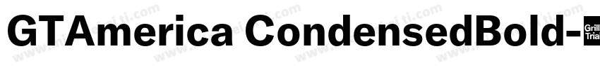 GTAmerica CondensedBold字体转换